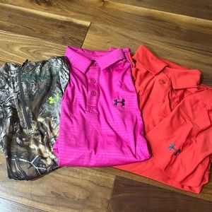 Under armor mens XL dress shirt bundle! Great price great t-shirts